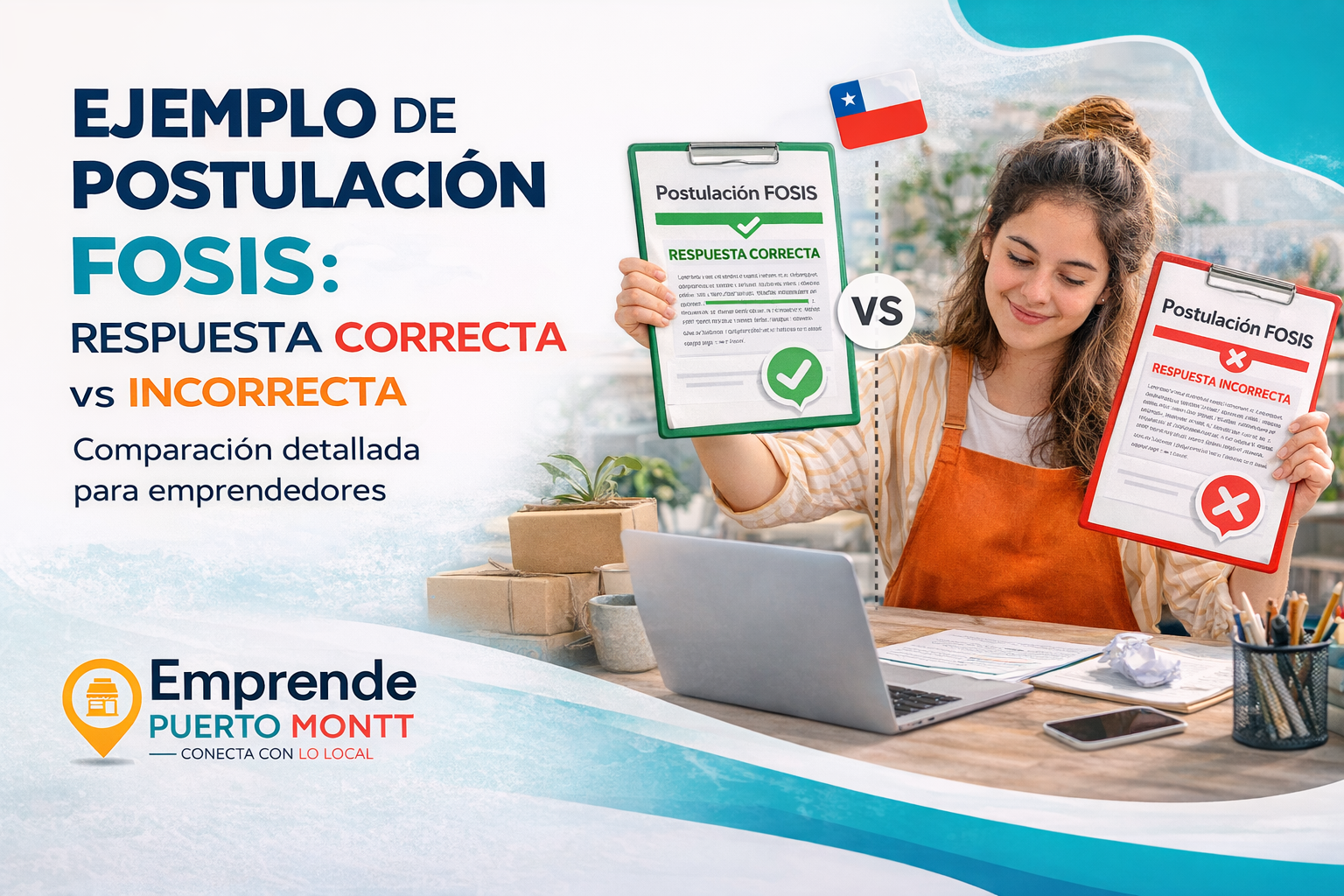 Ejemplo de postulación FOSIS: respuesta correcta vs incorrecta